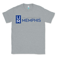 Heather Grey University Of Memphis Wordmark Classic Tee - linhVisuals