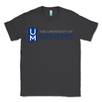 Smoke University Of Memphis Wordmark Classic Tee - linhVisuals