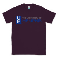 Plum University Of Memphis Wordmark Classic Tee - linhVisuals