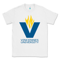 White Vincennes University Classic Tee - linhVisuals