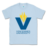 Dusty Blue Vincennes University Classic Tee - linhVisuals