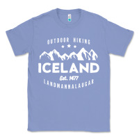 Colony Blue iceland hiking landmannalaugar est 1477 Classic Tee - linhVisuals