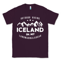Plum iceland hiking landmannalaugar est 1477 Classic Tee - linhVisuals