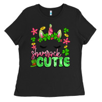 Black shamrock cutie artiststas Ladies Tee - Artiststas