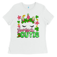 White shamrock cutie artiststas Ladies Tee - Artiststas