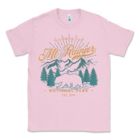 Bubblegum Pink mount rainier national park washington usa vacation hiking Classic Tee - linhVisuals