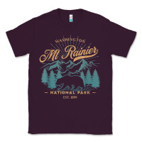 Plum mount rainier national park washington usa vacation hiking Classic Tee - linhVisuals