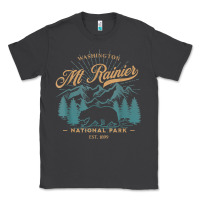 Smoke mount rainier national park washington usa vacation hiking Classic Tee - linhVisuals