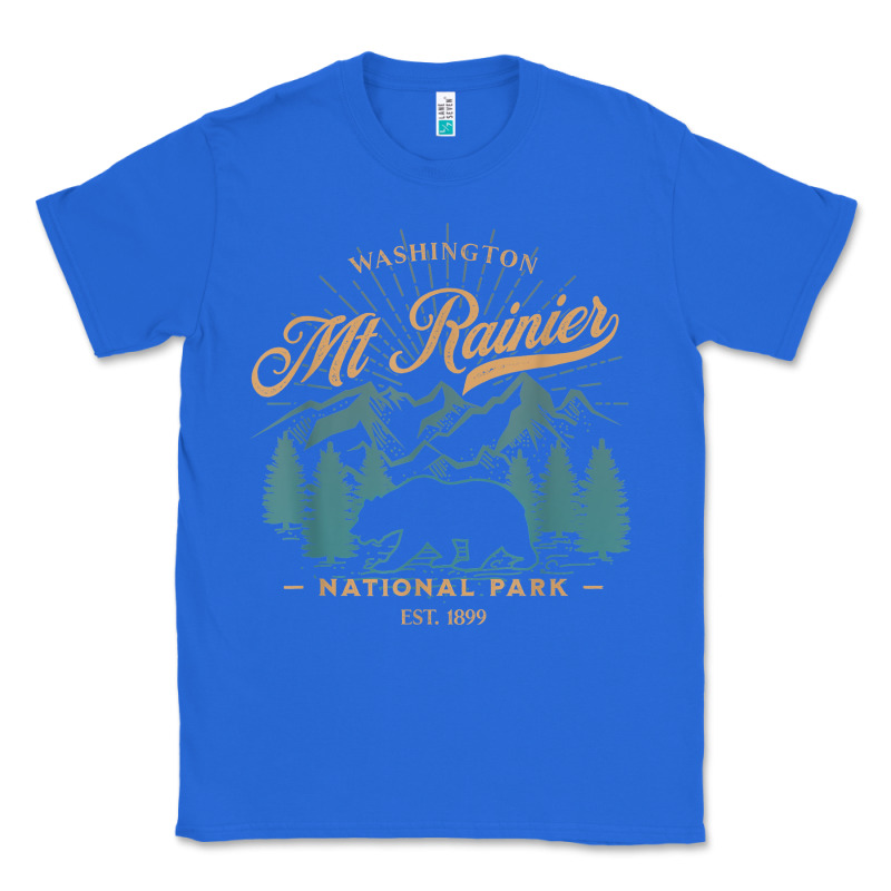 Mount Rainier National Park Washington Usa Vacation Hiking Classic Tee by linhVisuals | Teevron