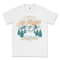 White mount rainier national park washington usa vacation hiking Classic Tee - linhVisuals