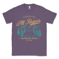 Lavender mount rainier national park washington usa vacation hiking Classic Tee - linhVisuals