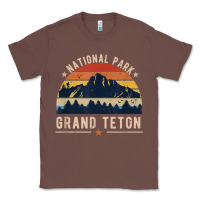 Chestnut national park grand teton vintage retro hiking Classic Tee - linhVisuals