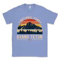 Colony Blue national park grand teton vintage retro hiking Classic Tee - linhVisuals