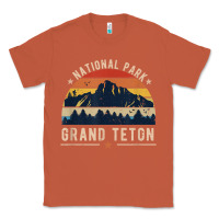 National Park Grand Teton Vintage Retro Hiking Classic Tee | Teevron