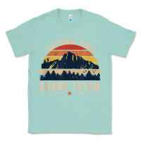 Seafoam national park grand teton vintage retro hiking Classic Tee - linhVisuals