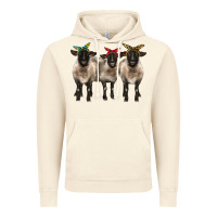 Vintage Artic 3 sheeps suffolk ewe with bandana Vintage Hoodie - BarkalooDesign