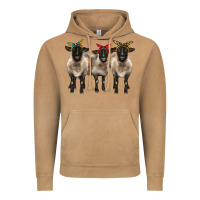 Vintage Camel 3 sheeps suffolk ewe with bandana Vintage Hoodie - BarkalooDesign