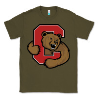 Army Green Cornell Big Red Classic Tee - linhVisuals