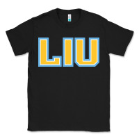 Black Liu Gold Wordmark Classic Tee - linhVisuals