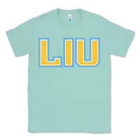 Seafoam Liu Gold Wordmark Classic Tee - linhVisuals