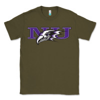 Army Green Niagara Purple Eagles Classic Tee - linhVisuals