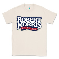 Natural Robert Morris Colonials Wordmark Classic Tee - linhVisuals