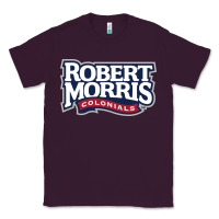 Plum Robert Morris Colonials Wordmark Classic Tee - linhVisuals