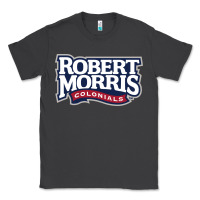 Smoke Robert Morris Colonials Wordmark Classic Tee - linhVisuals