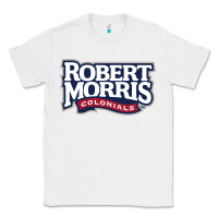 White Robert Morris Colonials Wordmark Classic Tee - linhVisuals