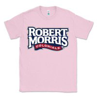 Bubblegum Pink Robert Morris Colonials Wordmark Classic Tee - linhVisuals