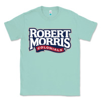 Seafoam Robert Morris Colonials Wordmark Classic Tee - linhVisuals