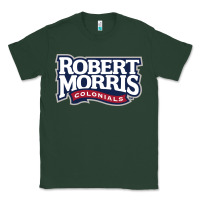Sports Green Robert Morris Colonials Wordmark Classic Tee - linhVisuals