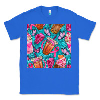 True Royal breast cancer coffee cups with butterfly seamless pattern bbs Classic Tee - BundleAndBundleShop