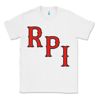 White Rpi Engineers Hockey Classic Tee - linhVisuals
