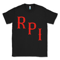 Black Rpi Engineers Hockey Classic Tee - linhVisuals