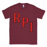 Burgundy Rpi Engineers Hockey Classic Tee - linhVisuals
