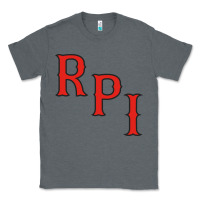 Charcoal Heather Rpi Engineers Hockey Classic Tee - linhVisuals