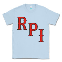 Dusty Blue Rpi Engineers Hockey Classic Tee - linhVisuals