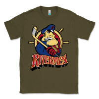 Army Green peoria rivermen Classic Tee - linhVisuals