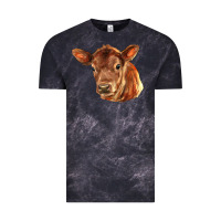 Cloud Black red angus calf face Vintage Tee - LillyAllenDesigns