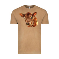 Red Angus Calf Face Vintage Tee | Teevron