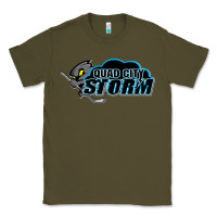 Army Green quad city storm Classic Tee - linhVisuals