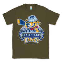 Army Green roanoke rail yard dawgs Classic Tee - linhVisuals