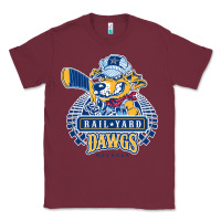 Burgundy roanoke rail yard dawgs Classic Tee - linhVisuals