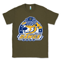 Army Green roanoke rail yard dawgs Classic Tee - linhVisuals