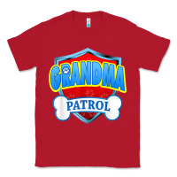 Red funny grandma patrol   dog mom, dad for men women t shirt Classic Tee - linhVisuals