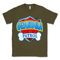 Army Green funny grandma patrol   dog mom, dad for men women t shirt Classic Tee - linhVisuals