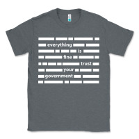 Charcoal Heather Everything is fine trust your government Classic Tee - linhVisuals