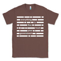 Chestnut Everything is fine trust your government Classic Tee - linhVisuals