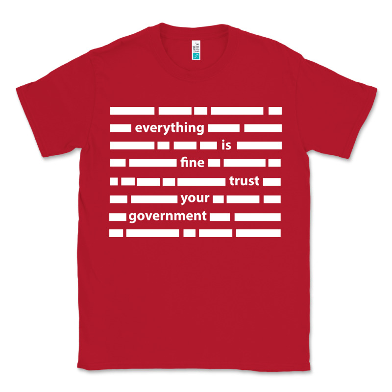 Everything Is Fine Trust Your Government Classic Tee by linhVisuals | Teevron